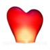 Небесный фонарик Сердце (Красное+Розовое)