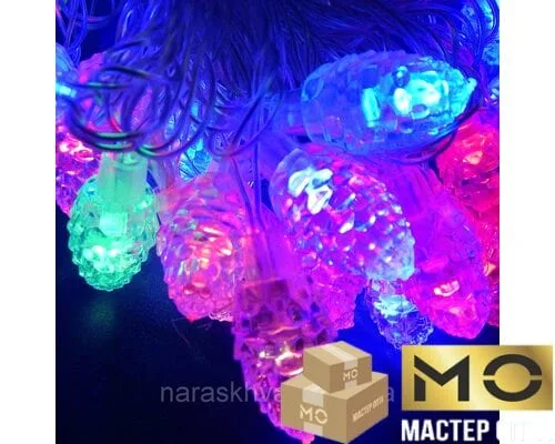 Гирлянда Шишки LED 40 мульти