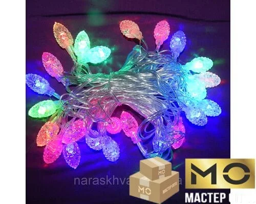 Гирлянда Шишки LED 28 мульти